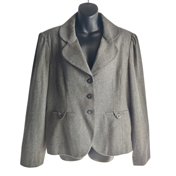 Mossimo Supply Co. Jackets & Blazers - Mossimo Women's Gray Wool Blend Blazer Jacket Size XXL